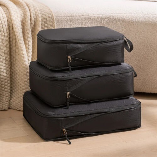 Travel suitcase packing cubes - suitcase,