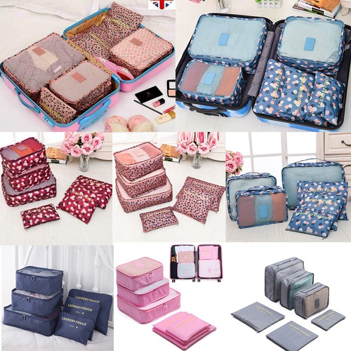 6pcs packing cubes luggage - 6pcs,
