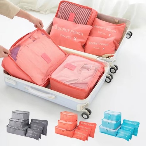 6pcs travel packing cubes - 6pcs,